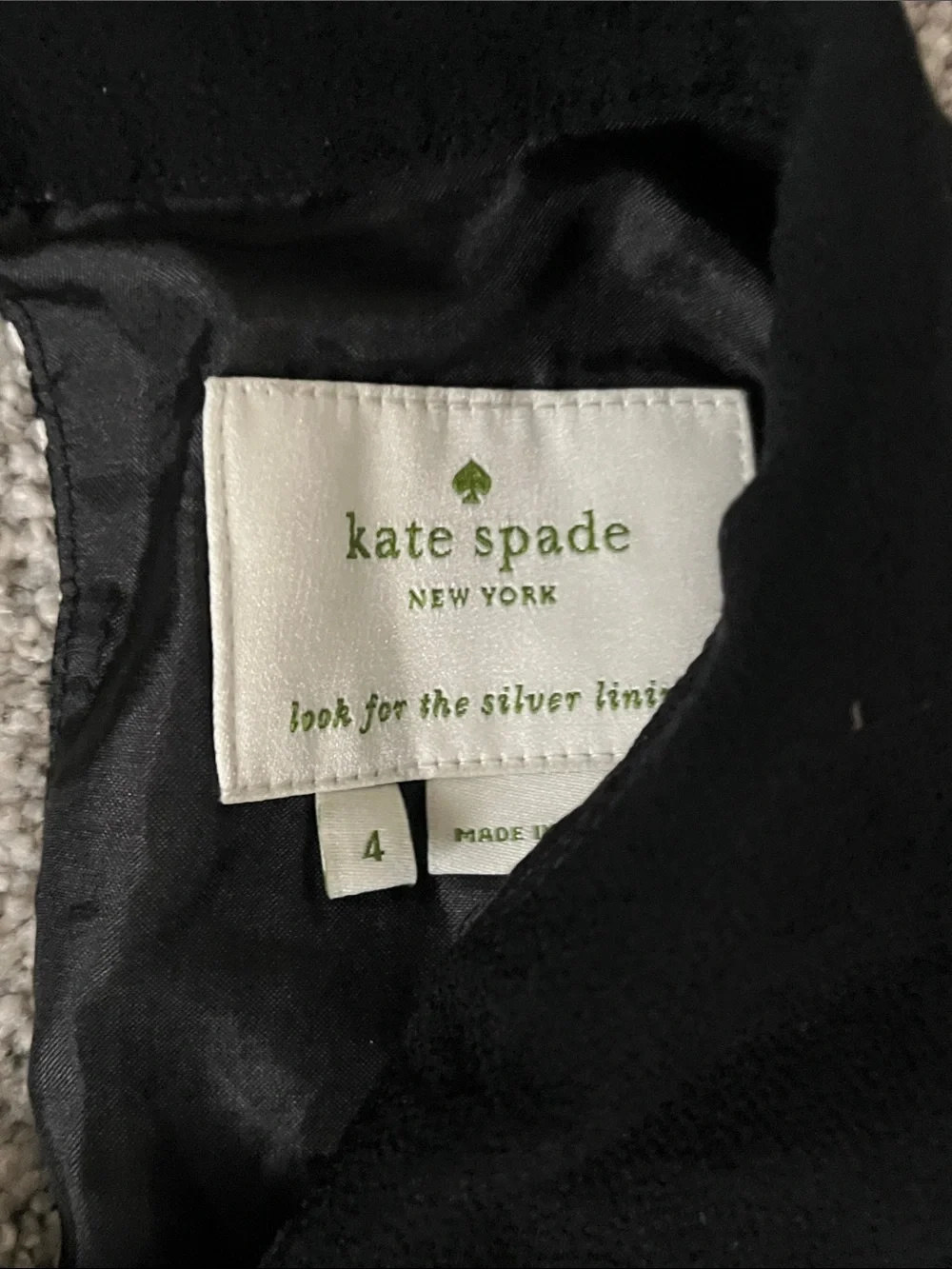 kate spade Black & White Bow-Print Fit-and-Flare Dress 4